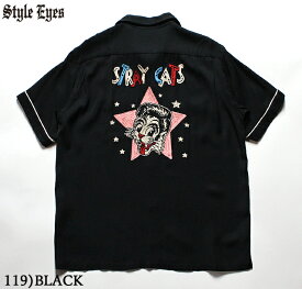 No.SE38204 STRAY CATS × STYLE EYESBOWLING SHIRTLIMITED EDITION