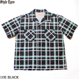 No.SE38354 STYLE EYES スタイルアイズBROAD COTTON S/S SPORTS SHIRT“CHECK PRINT”