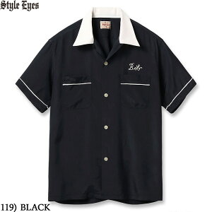 No.SE39456 STYLE EYES �X�^�C���A�C�YRAYON BOWLING S/S SHIRT�gPIPING�h