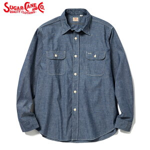 No.SC27850 SUGAR CANE �V���K�[�P�[��BLUE CHAMBRAY WORK SHIRT