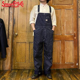 No.SC41960 SUGAR CANE シュガーケーン9oz. WABASH STRIPE OVERALLS