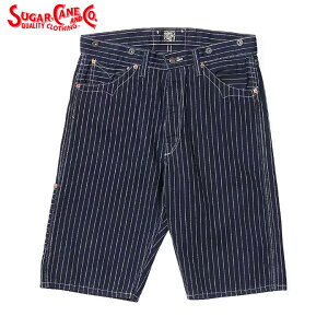 No.SC51443 SUGAR CANE �V���K�[�P�[��FICTION ROMANCE9oz. WABASH STRIPE ZIP FLY SHORTS