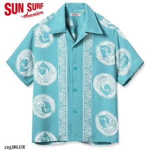 No.SS39629 SUN SURF �T���T�[�tS/S RAYON HAWAIIAN SHIRT�gORIENTAL BORDER�h