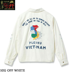No.TT15892 TAILOR TOYO �e�[���[�g�[���[Cotton Vietnam Jacket�gVIETNAM MAP�h