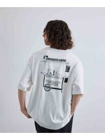 COMANDANTE石井 * JUNRed / コマンダンテ コーヒーショップTee JUNRed ジュンレッド トップス カットソー・Tシャツ ホワイト ベージュ【送料無料】[Rakuten Fashion]