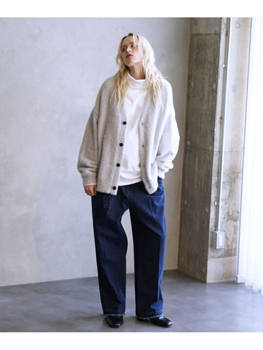 楽天市場】【SALE／70%OFF】フリンジデニムワイドテーパードパンツ 