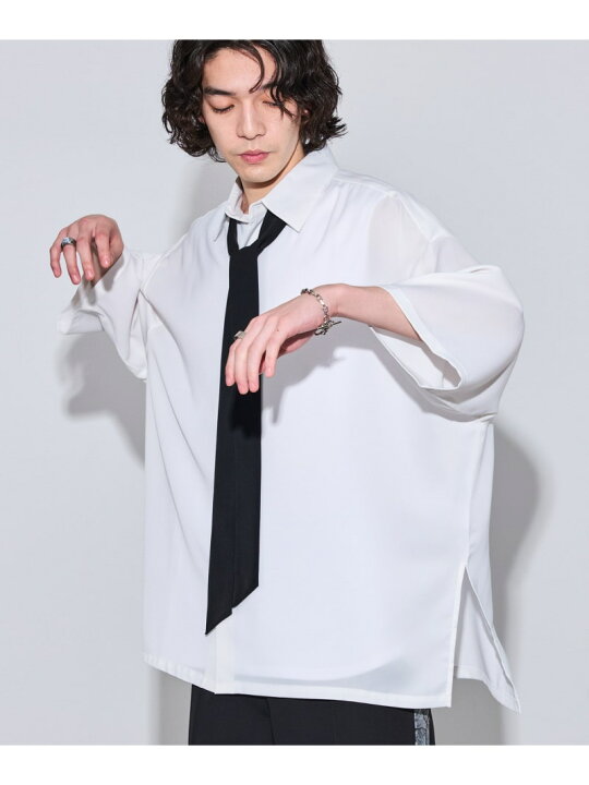 楽天市場】【SALE／50%OFF】ボウタイオーバーサイズシャツ JUNRed  