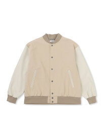 【SALE／44%OFF】スタジアムジャンパー j.n.r.d ジュン スタンダード ピックス ジャケット・アウター ブルゾン・ジャンパー ベージュ ブラック パープル【RBA_E】【送料無料】[Rakuten Fashion]