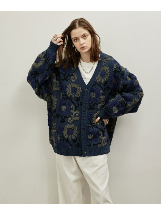 楽天市場】【SALE／70%OFF】フラワーニットルーズカーディガン JUNRED 