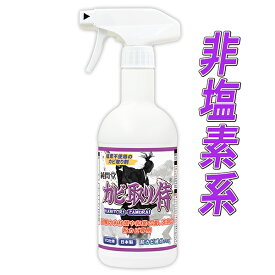 カビ カビ取り 粉カビ用 カビ取り侍 液スプレー 500g 非塩素タイプ/木材のタンス ベッド 押入れ 棚 下駄箱や革製品の靴 衣類 和室の木部 畳と部屋のフローリング 床のアオカビ 白カビ 粉カビをソフトに除去する業務用クラスのカビ取りスプレー/カビ用洗剤で除菌 掃除