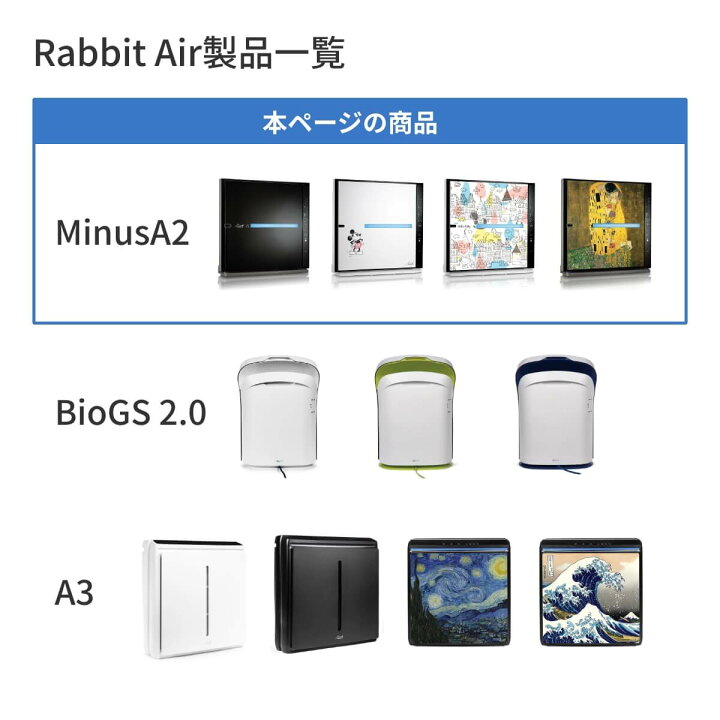 楽天市場】【壁掛けできる空気清浄!】Rabbit Air minusA2 空気清浄機 