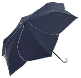 【 because バイカラーパイピング ミニ 折畳み傘 】ビコーズ 折りたたみ傘 折り畳み傘 傘 日傘 晴雨兼用 軽量 日焼け対策 日焼け 対策 uvカット 紫外線カット uv 紫外線 カット 日焼け 遮光 撥水 防水 オシャレ レディース