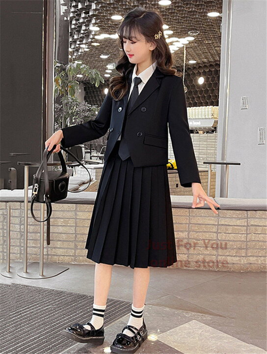楽天市場】土色 黒 茶色 子供服 卒業式 スーツ 女の子 小学生  