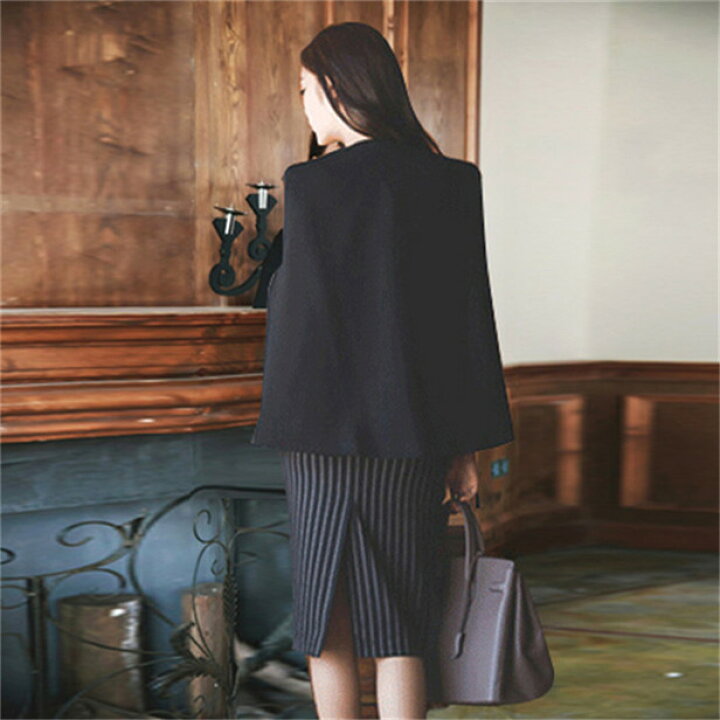 楽天市場 リクルートスーツ 女性 スーツ レディース ビジネス 通勤 就活 面接 ワンピース レディース コート ケープ ポンチョ マント 羽織 大きいサイズ 30 40代 Just For You Online Store