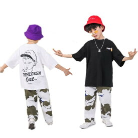 キッズダンス衣装 パンツ キッズ ダンス ダンス衣装 迷彩 ヒップホップ キッズダンス 迷彩パンツ 男の子 ダンス衣装 キッズ ズボン ダンスウェア 派手 チーム カーゴパンツ