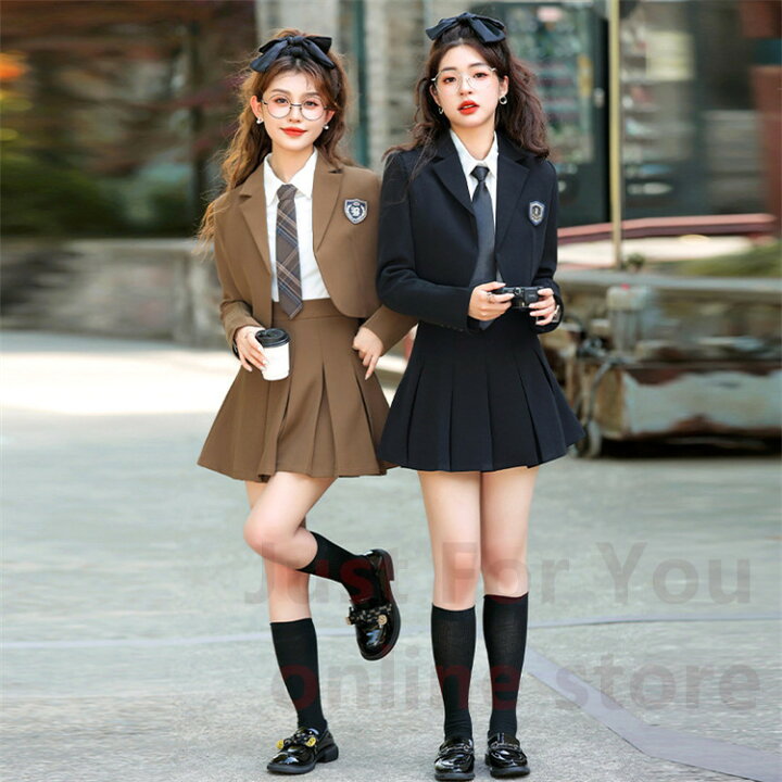 楽天市場】茶色 韓国 卒業式 スーツ 女の子 大きいサイズ 中学生 