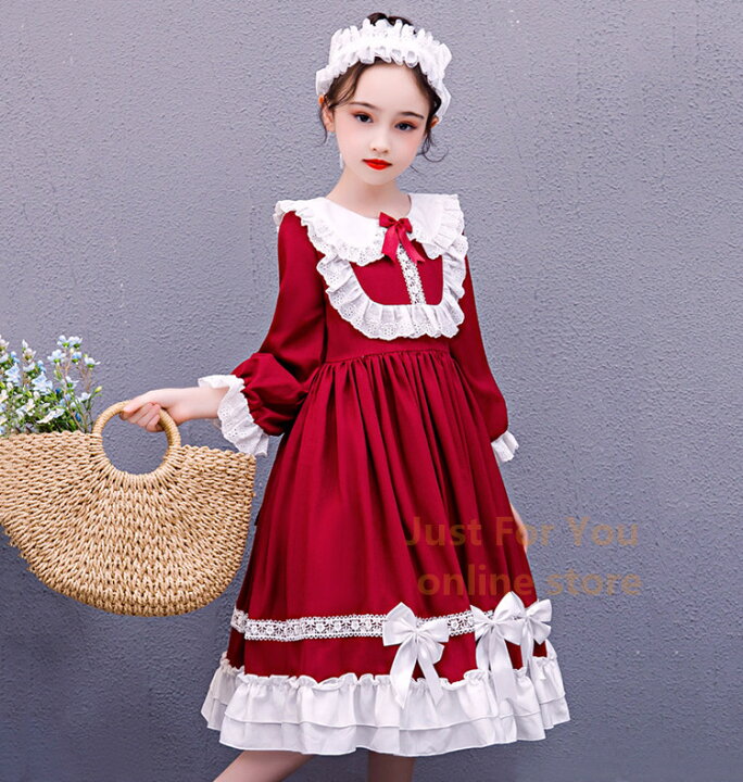 楽天市場 子どもドレス ロリータ Lolita ハロウィン コスプレ ゴスロリ 仮装 変装 リボン コスチューム スカート 萌え ロリータファッション 可愛い キッズ オシャレ コスプレ衣装 大きいサイズ Just For You Online Store