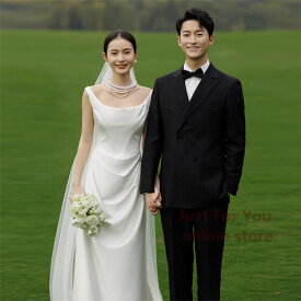 白 花嫁 ウエディングドレス ブラック 二次会ドレス 結婚式 格安 ウエディングドレス 披露宴 二次会 コンサート イベント 演奏会 発表会 フォーマルドレス 高級感 海外挙式 ウエディングドレス 花嫁 ロングスカート チューブトップ Uネック オシャレ