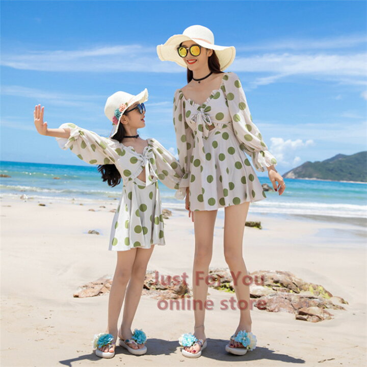 ママとキッズお揃い 親子コーデ ブラックドット柄ワンピース レース 親子お揃い ペアルック カップル服 姉妹お揃い フォーマルドレス 結婚式 発表会 二次会 旅行 国内正規品