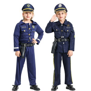 【本格9点フルセット】ポリス コスプレ 子供 男の子 警察官 キッズ 子ども ハロウィン クリスマス プレゼント 衣装 コスチューム キッズ 保育園 幼稚園 発表会 パーティー 誕生日 帽子 ベル