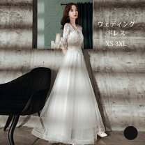 楽天市場】カクテルドレス（サイズ（S/M/L）4L）（ウェディングドレス 
