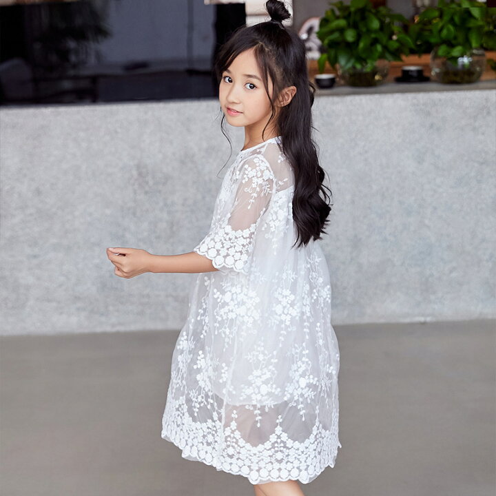 楽天市場 ワンピース キッズ 韓国子ども服 子供服 長袖 半袖 ワンピース レースワンピース 白ワンピース レース花柄 ピアノ 発表会 結婚式 女の子 キッズドレス パーティードレス フォーマル カジュアル 子ども ノースリーブ キッズワンピース 春夏服 110 160cm Just