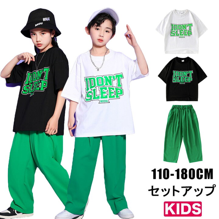 海外限定】 キッズダンス服 セットアップ レッスン着 半袖長ズボン 韓国aa149 キッズダンス服 セットアップ レッスン着 半袖長ズボン 韓国aa149
