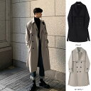 送料無料 春 トレンチコート スプリングコート ロングコート アウター メンズ ジャケット ビジネスコート 紳士服 ビジネス 男性コート 薄手 通勤 シンプル 秋 冬 中綿いり 大人 ブラック ネイビー グレー ロング ジャケット 父 彼氏 プレゼント カッコイイ 父の日