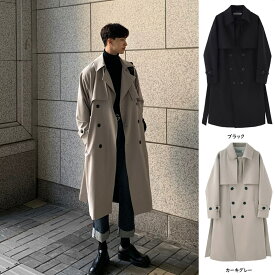送料無料 春 トレンチコート スプリングコート ロングコート アウター メンズ ジャケット ビジネスコート 紳士服 ビジネス 男性コート 薄手 通勤 シンプル 秋 冬 中綿いり 大人 ブラック ネイビー グレー ロング ジャケット 父 彼氏 プレゼント カッコイイ 父の日