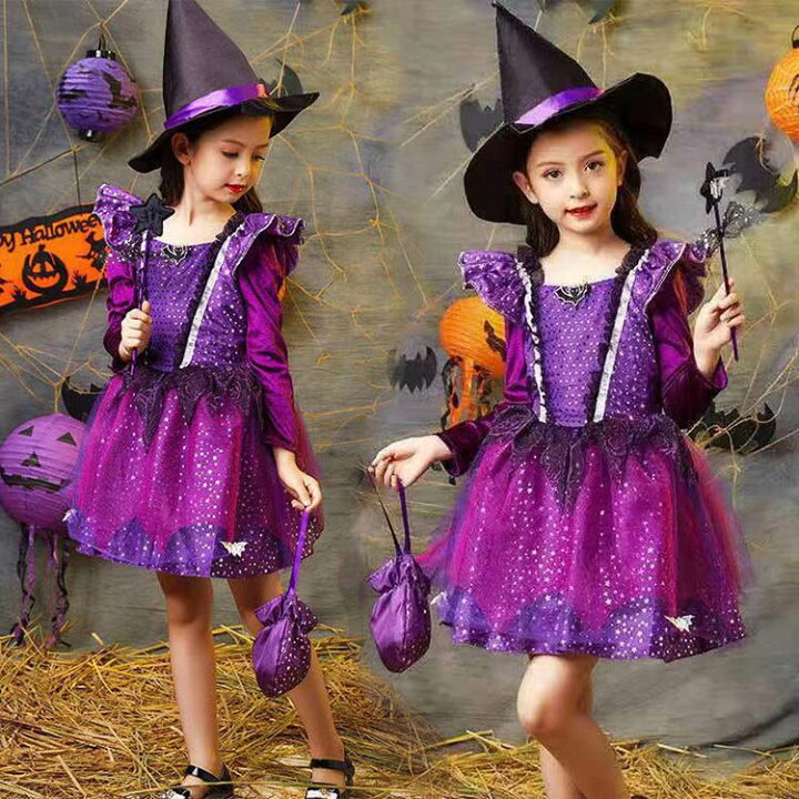 楽天市場】ハロウィン 衣装 コスプレ 子供 魔女 ハロウィン コスプレ 