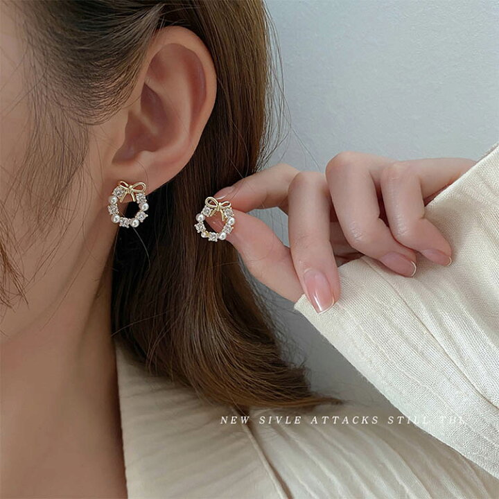 楽天市場】ちょう結び ピアス イヤリング 上品 大人可愛い デート 女性 