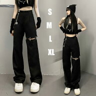 韓国ダンス衣装 レディース 大人ダンス衣装 jazz ジャズ ステージ衣装 かっこいい 黒2点セットへそ出し …