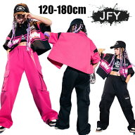 ダンス 衣装 キッズ ガールズ ジャズダンス 韓国 チアガール ヒップホップ hiphop へそ出し トップス パ…