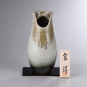 【香典返し 送料無料】 花 ギフト 花瓶 花器 信楽焼 織部窯変手桶 陶器 伝統工芸 焼物 焼き物 フラワースタンド インテリア 雑貨 引き出物 四十九日 引出物 お返し 喪中 法事 お供え物 満中陰