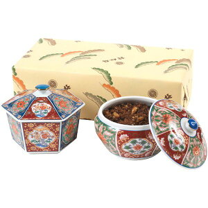 【香典返し 送料無料】 佃煮 ギフト ふりかけ 錦松梅 有田焼 陶器 容器入 セット 詰め合わせ 高級 贈答用 ご飯のお供 食品 食べ物 引き出物 四十九日 引出物 お返し 喪中 法事 お供え物 満中