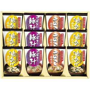 【香典返し 送料無料】 みそ汁 ギフト フリーズドライ インスタント 味噌汁 三種 セット 詰め合わせ 野菜 きのこ 油揚げ 豚汁 和風惣菜 和食 食品 常温 引き出物 四十九日 引出物 お返し 喪中