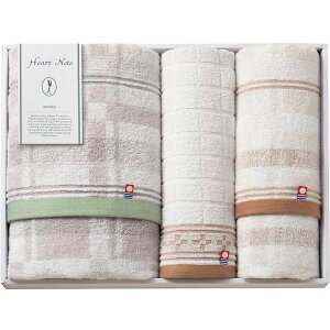 【香典返し 送料無料】 今治タオル ギフト バスタオル セット 詰め合わせ Heart Note 綿 コットン チェック ナチュラル おしゃれ 上質 3枚 日本製 引き出物 四十九日 引出物 お返し 喪中 法事 お