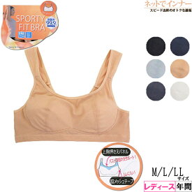 Sporty Fit Bra ノンワイヤーメッシュブラジャー 制菌率99、9% 年間 223-682[M、L、LLサイズ]