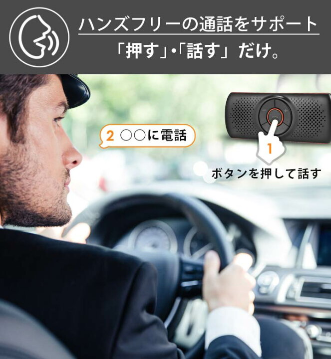 楽天市場 最新版 車載用 Bluetooth スピーカー ワイヤレス ポータブルスピーカー ワイアレススピーカー スマホスピーカー 携帯スピーカー Bluetoothスピーカー ブルートゥース ハンズフリー Bluetoothスピーカ 車 2台待ち受け通話 音楽再生 内蔵マイク 高音質 おしゃれ