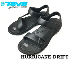 【TEVA】HURRICANE DRIFT BLACK テバ ハリケーンドリフト メンズ レディース 1100270 1102390 軽量サンダル アウトドアサンダル メンズサンダル レディースサンダル 黒サンダル 黒 サンダル シンプル おしゃれ 海 川 アウトドア スポーツサンダル EVA 軽量 贈り物