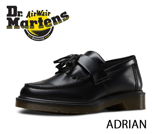 ドクターマーチンのタッセルローファー スーパーセール 送料無料 Dr.Martens ドクター 期間限定 マーチン ADRIAN タッセル ローファー ブラック エイドリアン レザーシューズ 男性 贈り物 プレゼント シンプル 黒 靴 レディース シューズ メンズ おしゃれ