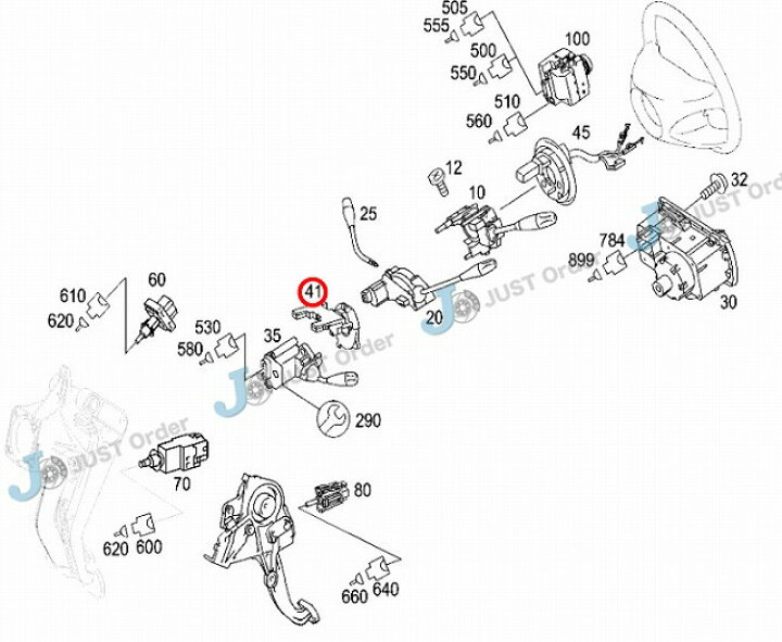 楽天市場】【ベンツ】W211/W219 ステアリングアングルセンサー/純正品 