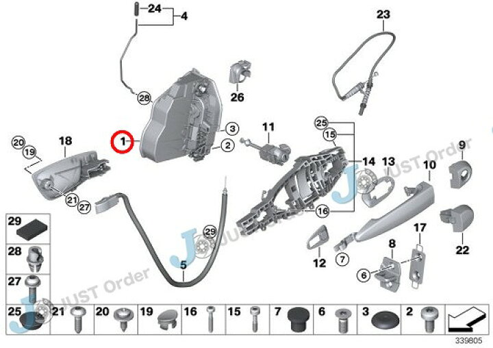 楽天市場】純正・新品【BMW】右前ドアロックアクチュエーター 