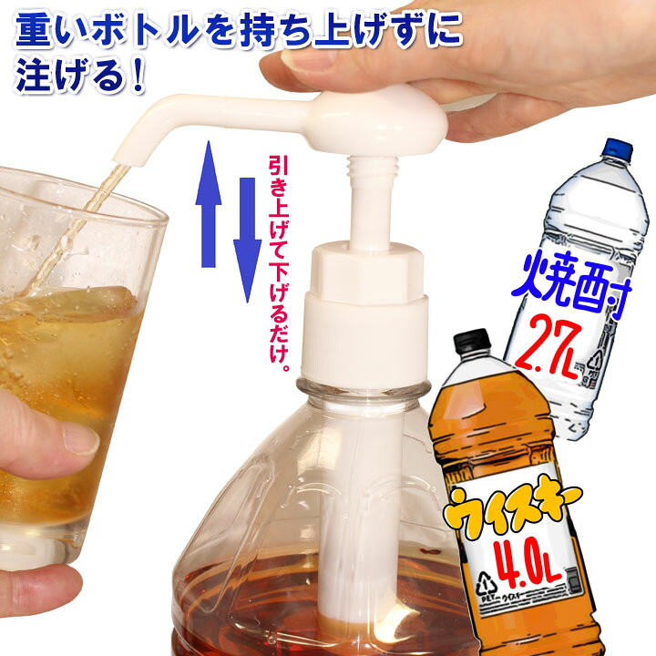 楽天市場】人押し君 人押しくん 便利グッズ 酒類専用 ポンプ 