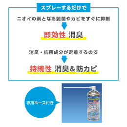 エアコン用消臭&防カビスプレー爽風口便利カビ対策臭い対策悪臭エアコンカビ雑菌抑制即効性抗菌成分消臭持続性液だれしない簡単