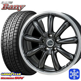 【取付対象】225/60R18 RAV4 NX 2022～2023年製 グッドイヤー アイスナビSUV MONZA JPスタイル バーニー 18インチ 7.5J 5H114.3 スタッドレスタイヤホイール4本セット