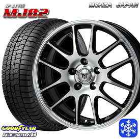 【取付対象】215/45R17 ノア ヴォクシー 2022～2023年製 グッドイヤー アイスナビ8 MONZA JPスタイル MJ02 17インチ 7.0J 5H114.3 スタッドレスタイヤホイール4本セット