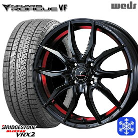 【取付対象】195/60R17 ライズ ロッキー 2021～2022年製 ブリヂストン ブリザック VRX2 Weds ウェッズ ノヴァリス ローグ VF 17インチ 6.5J 4H100 スタッドレスタイヤホイール4本セット