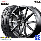 【取付対象】225/55R17 スバルXV フォレスター 2022年製 グッドイヤー アイスナビ7 MID シュナイダー SLS メタリックグレー 17インチ 7.0J 5穴 100 スタッドレスタイヤホイール4本セット 送料無料