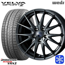 【取付対象】215/60R17 96Q アルファード ヴェルファイア 2021～2022年製 ブリヂストン ブリザック VRX2 Weds ウェッズ ヴェルヴァスポルト2 17インチ 7.0J 5H114.3 スタッドレスタイヤホイール4本セット